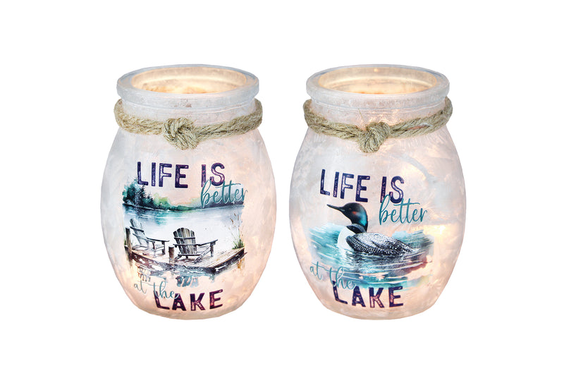 At The Lake Small Jar