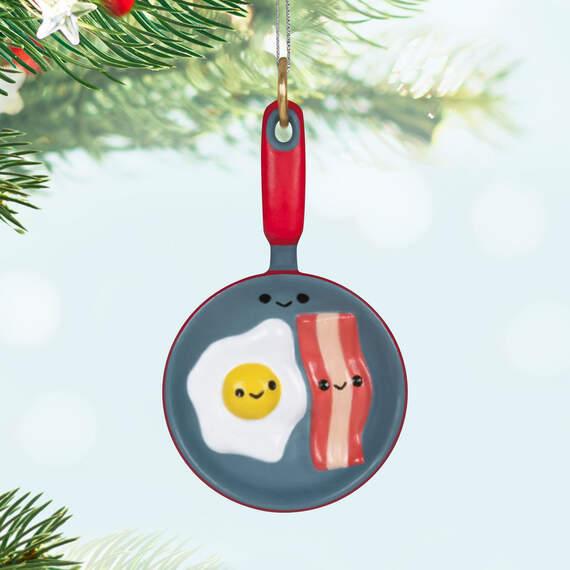 Mini Better Together Bacon and Eggs Ornament, 1.38"