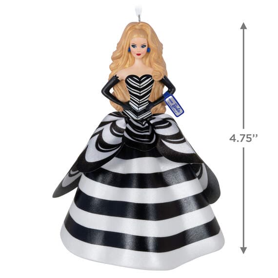 Barbie™ 65th Anniversary Blue Sapphire Porcelain and Fabric Ornament