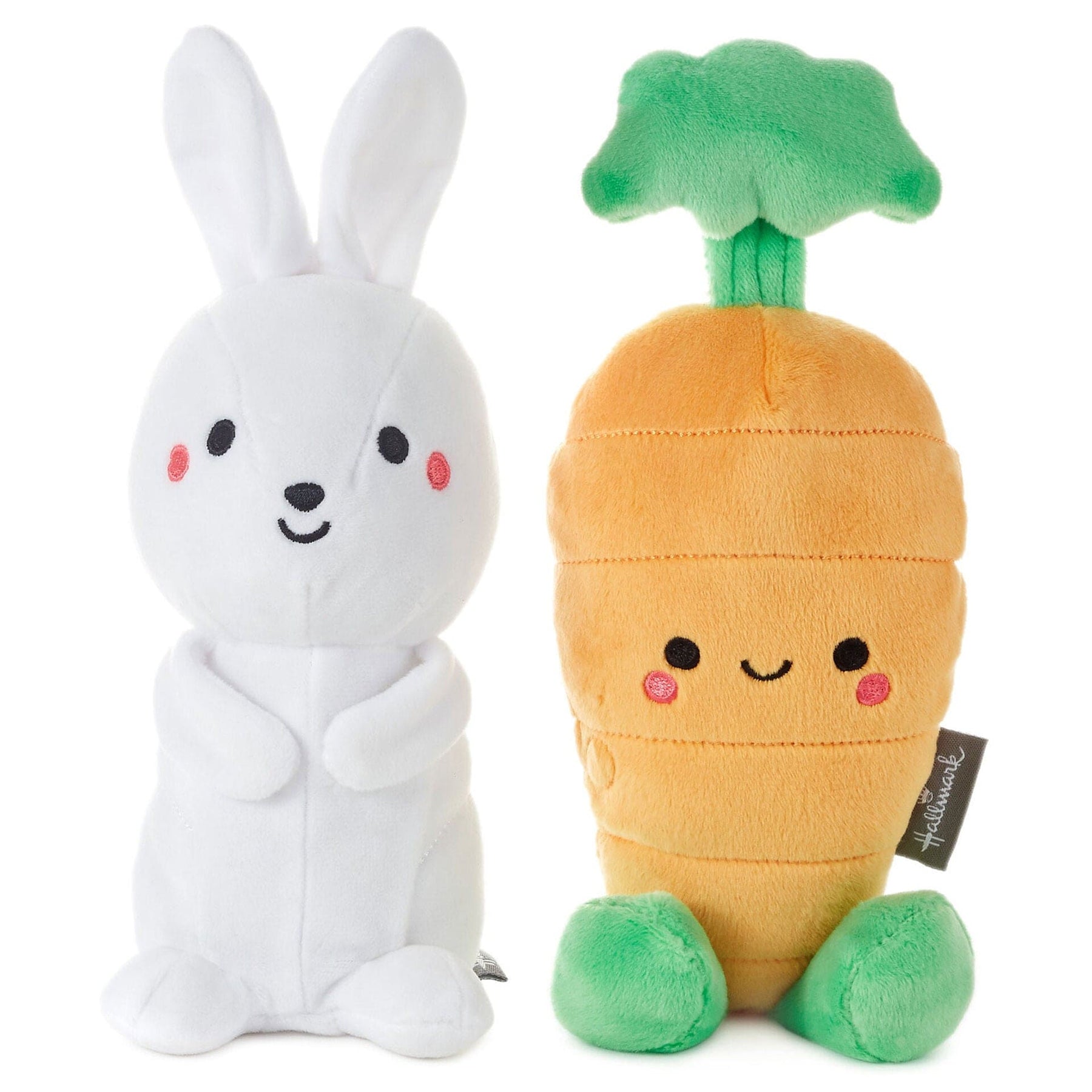 Better Together Bunny and Carrot Magnetic Plush Pair, 8"