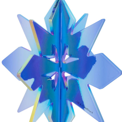 Signature Iridescent Blue Snowflake Acrylic Hallmark Ornament