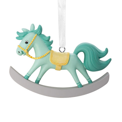 Baby Boy's First Christmas Rocking Horse 2024 Hallmark Ornament