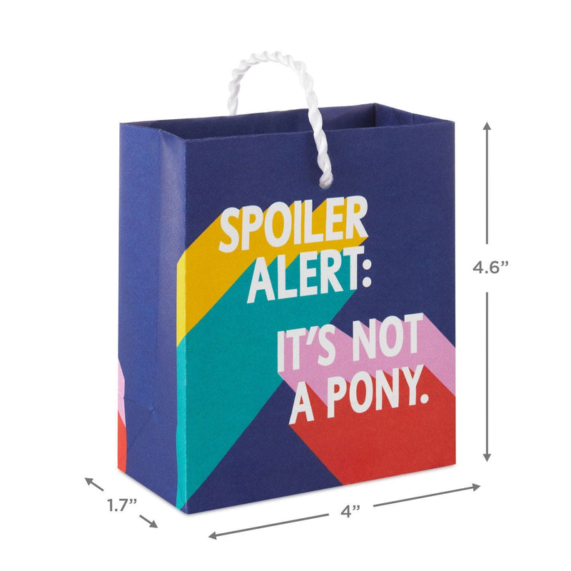 Spoiler Alert Gift Card Holder Mini Bag 4.6"