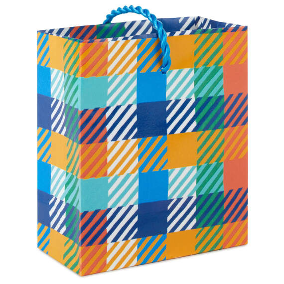 Colorful Plaid Gift Card Holder Mini Bag 4.6"