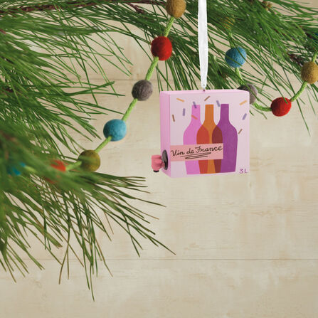 Boxed Wine Hallmark Ornament