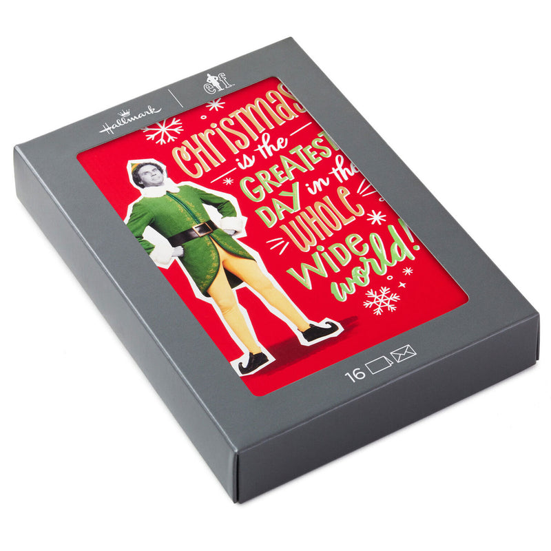 Elf Greatest Day Boxed Christmas Cards, Pack of 16