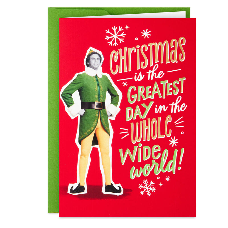 Elf Greatest Day Boxed Christmas Cards, Pack of 16