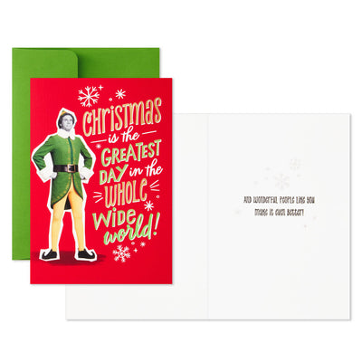 Elf Greatest Day Boxed Christmas Cards, Pack of 16