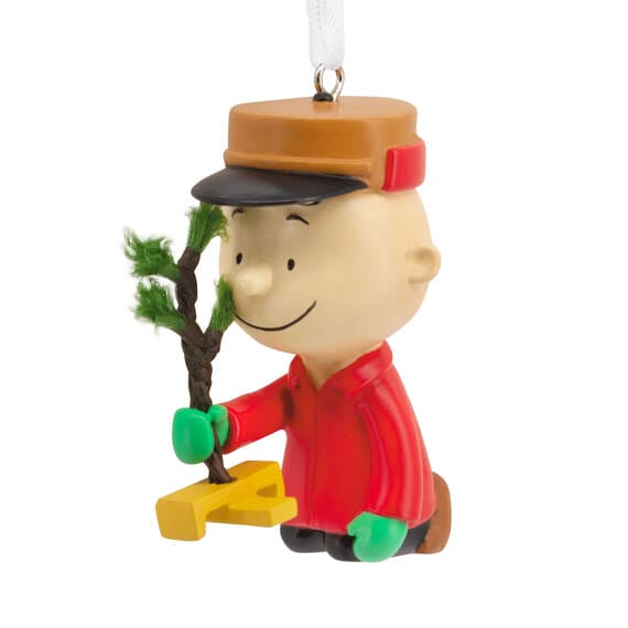 Peanuts® Charlie Brown Kneeling With Tree Ornament