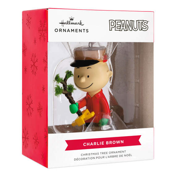 Peanuts® Charlie Brown Kneeling With Tree Ornament