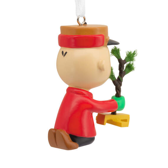 Peanuts® Charlie Brown Kneeling With Tree Ornament