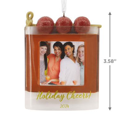 Holiday Cheers Cocktail 2024 Photo Frame Hallmark Ornament