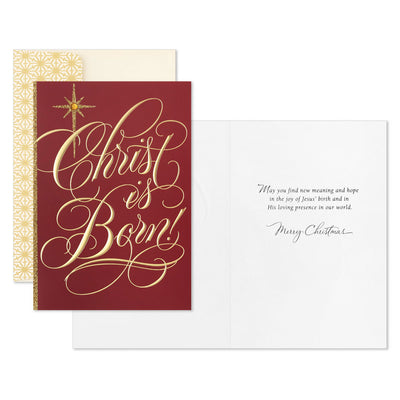 Christ Is Born Boxed Christmas Cards, Pack of 12