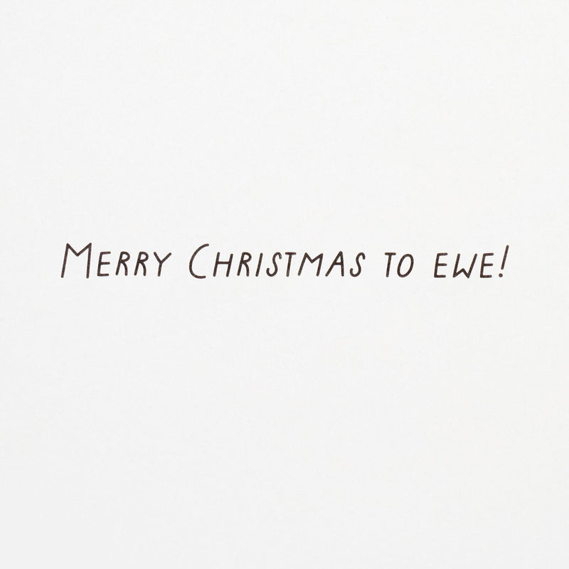 Merry Wishes to Ewe Funny Boxed Christmas Cards, Pack of 16