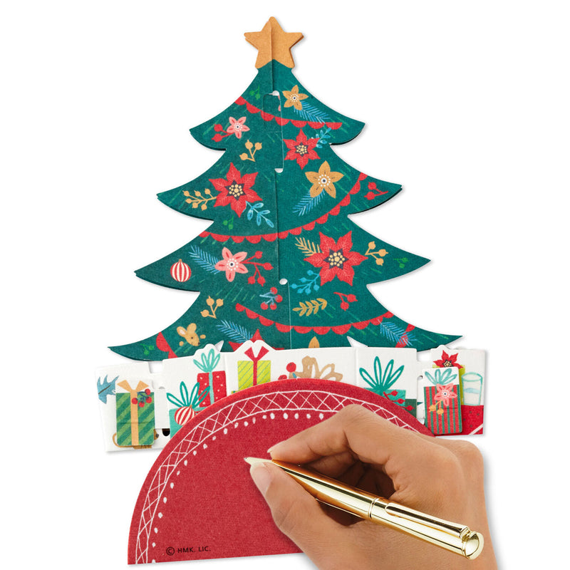 Christmas Tree 3D Pop-Up Boxed Christmas Cards, Pack of 8