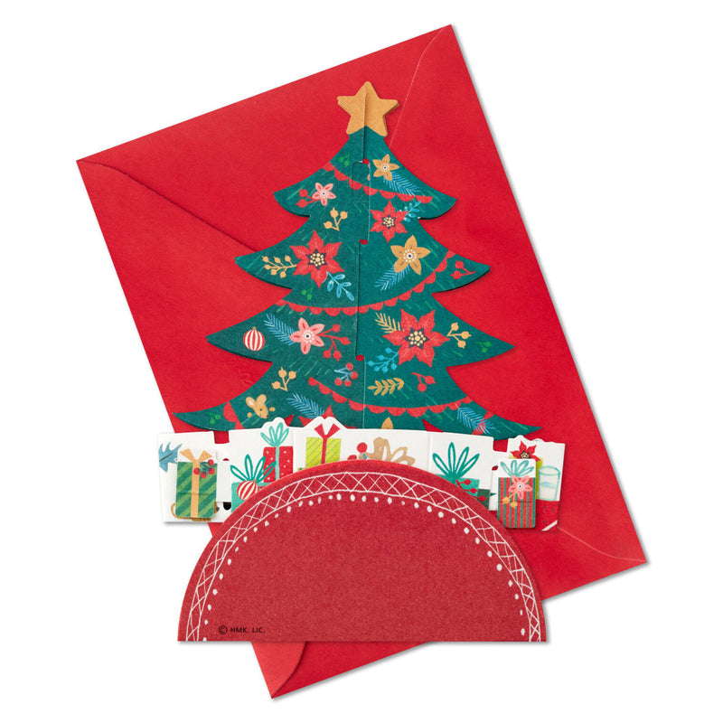 Christmas Tree 3D Pop-Up Boxed Christmas Cards, Pack of 8