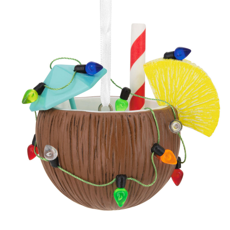 Festive Coconut Cocktail Hallmark Ornament