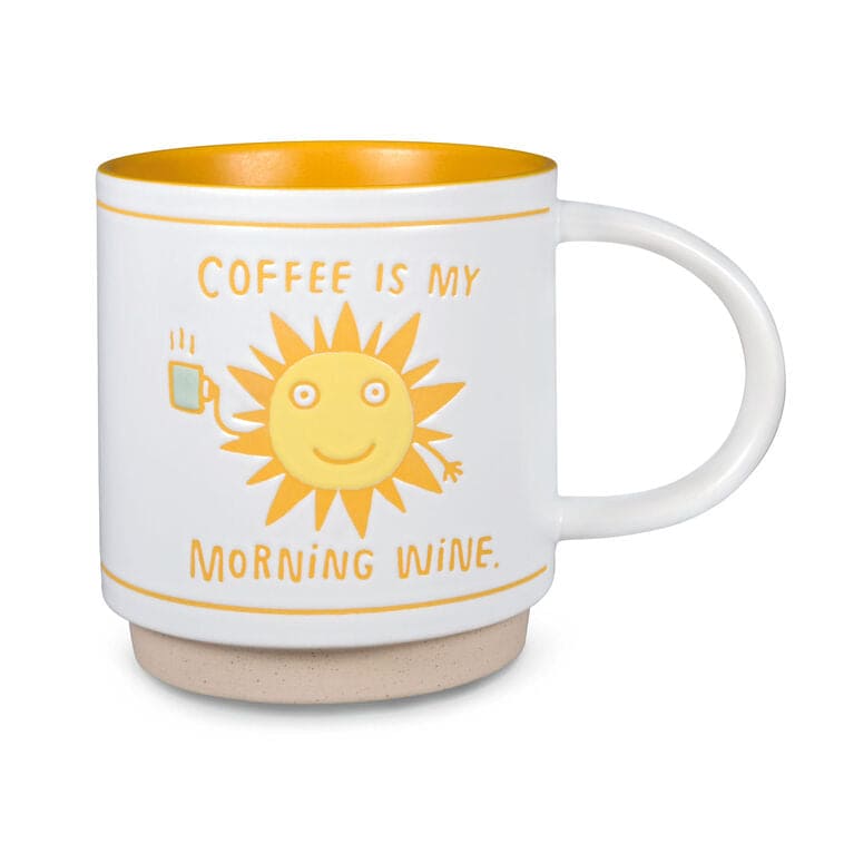 Coffee Is My Morning Wine Funny Mug, 16 oz.