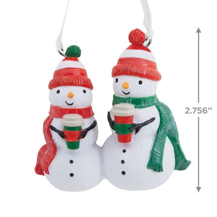 Coffee With Snowman Friends Hallmark Ornament