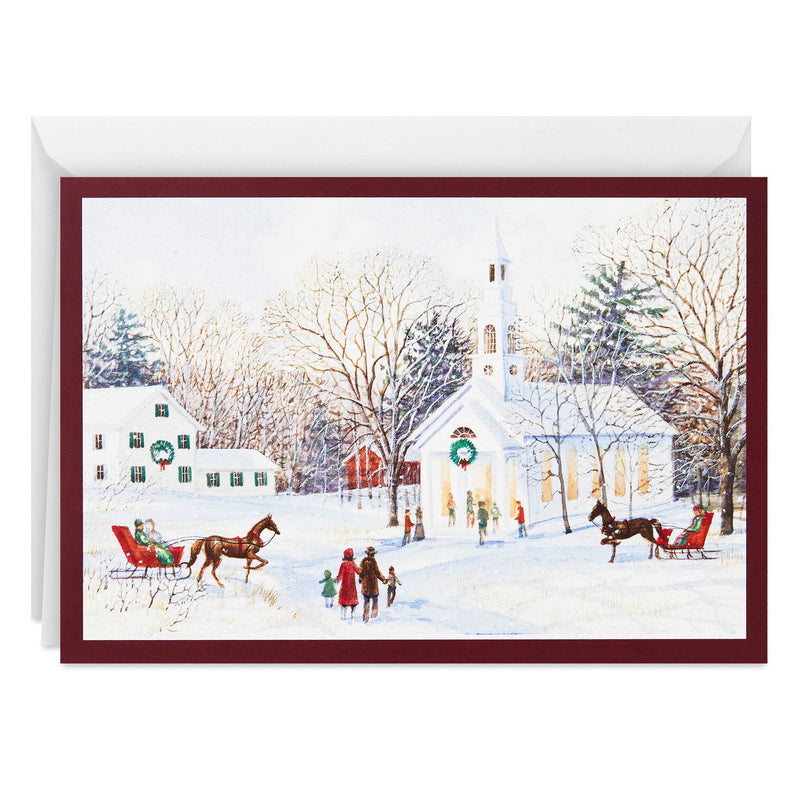 Country Church Pure Joy Boxed Christmas Cards, Pack of 40