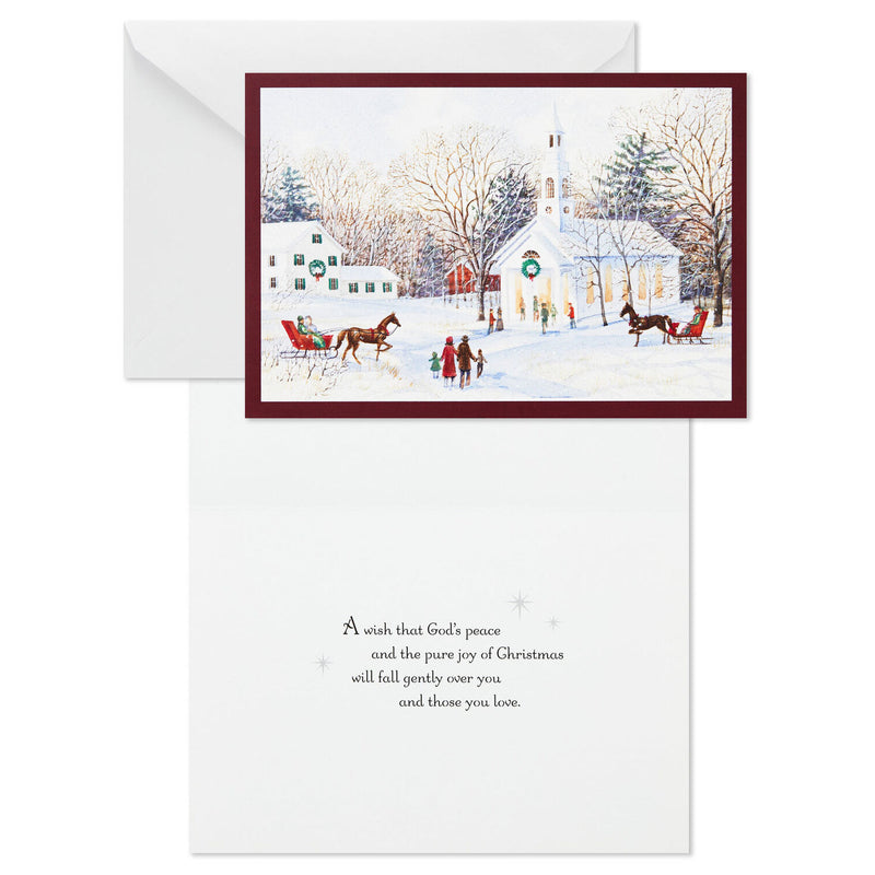 Country Church Pure Joy Boxed Christmas Cards, Pack of 40