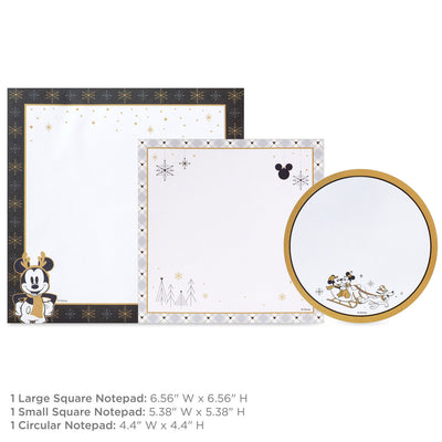 Disney Mickey Mouse Christmas Memo Pads, Set of 3