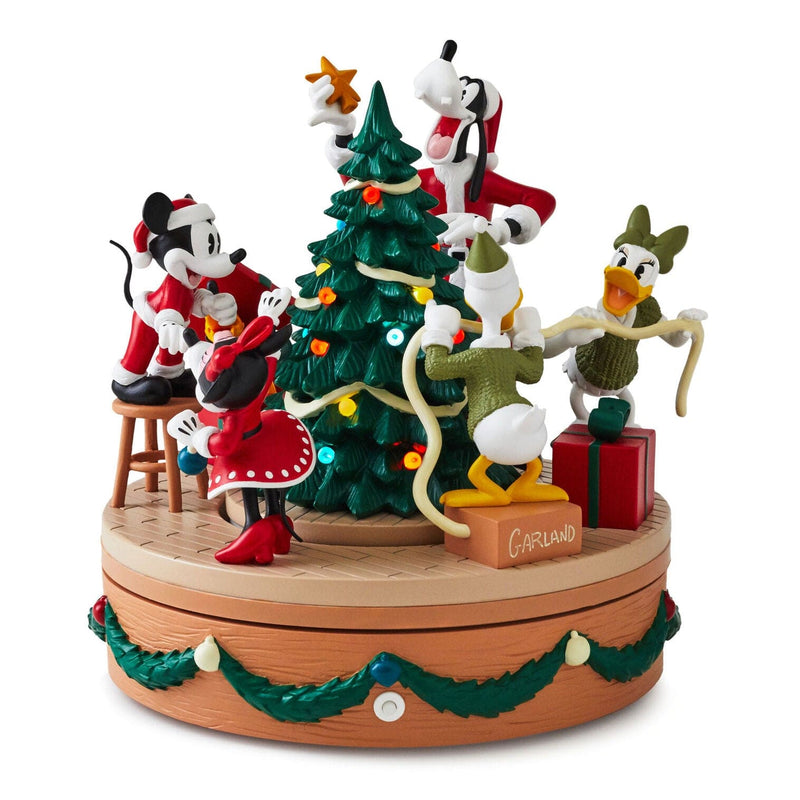 Disney Mickey Mouse and Friends Christmas Musical Figurine With Light and Motion