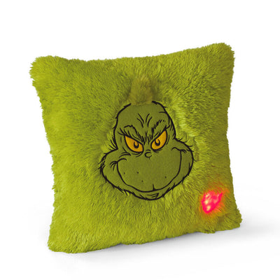 Dr. Seuss's How the Grinch Stole Christmas! Grinch Light-Up Pillow, 16x16