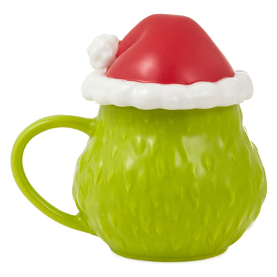 Dr. Seuss's How the Grinch Stole Christmas! Grinch Santa Sculpted Mug With Sound, 21 oz