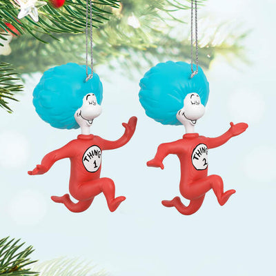 Dr. Seuss's The Cat in the Hat™ Thing One and Thing Two Ornaments, Set of 2