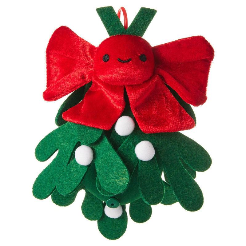 Merry Kiss-mas Drop-Down Plush Mistletoe With Sound