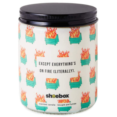 Dumpster Fire Everything's Fine Scented Single-Wick Jar Candle, 7 oz.