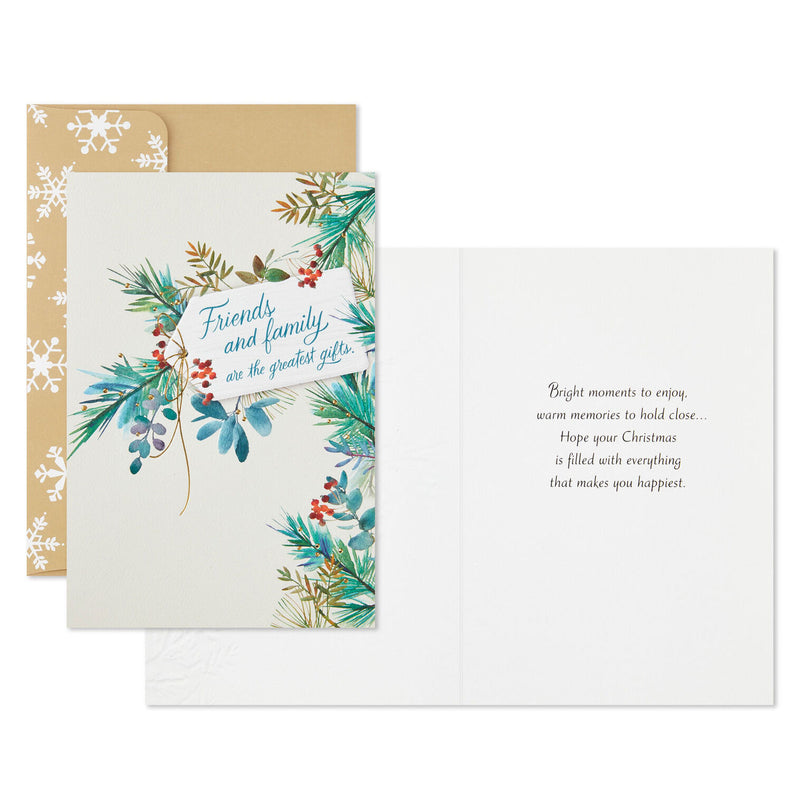 Evergreen Branches Greatest Gifts Boxed Christmas Cards, Pack of 12