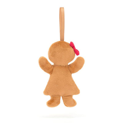 Festive Folly Gingerbread Ruby - Ornament