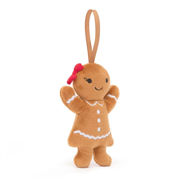 Festive Folly Gingerbread Ruby - Ornament