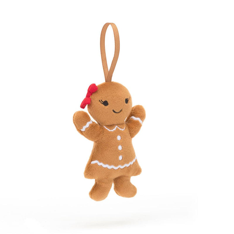 Festive Folly Gingerbread Ruby - Ornament