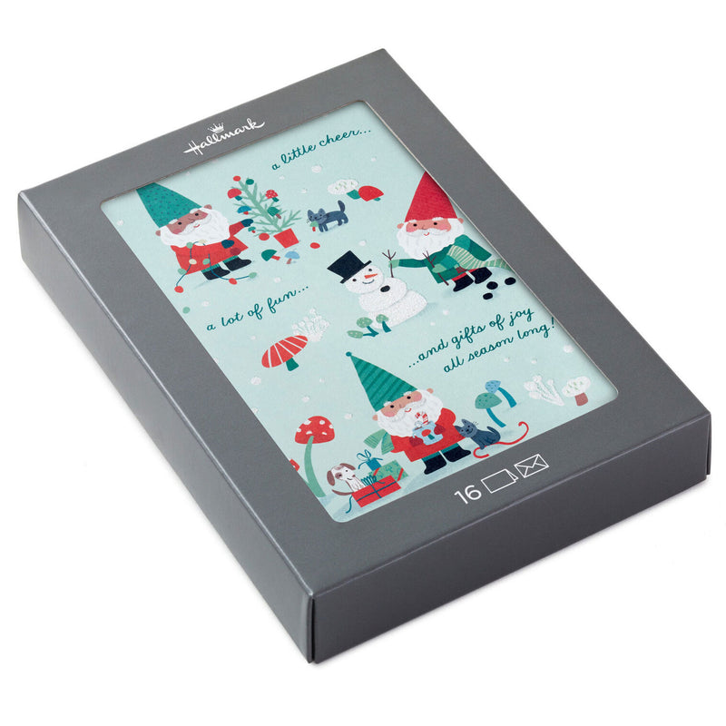 Gnomes at Christmas Boxed Christmas Cards, Pack of 16