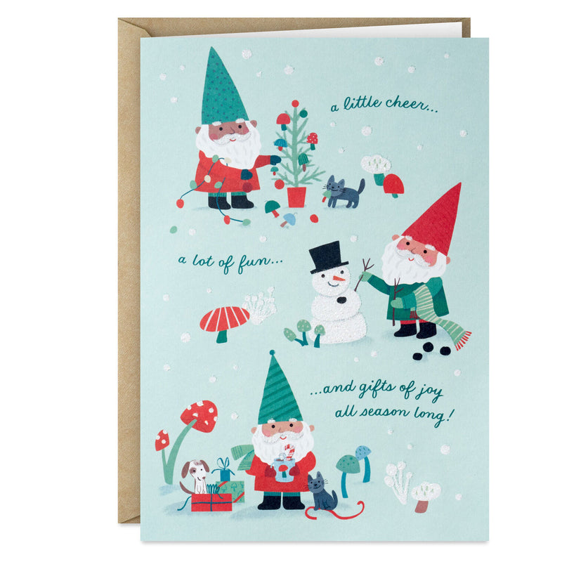 Gnomes at Christmas Boxed Christmas Cards, Pack of 16