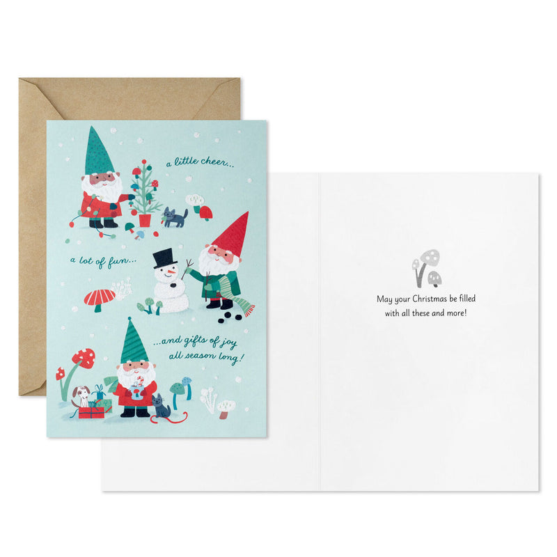 Gnomes at Christmas Boxed Christmas Cards, Pack of 16