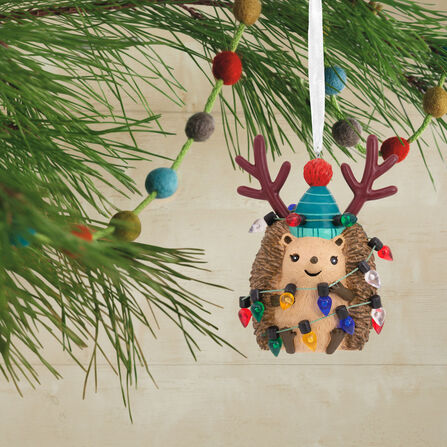 Festive Hedgehog Hallmark Ornament