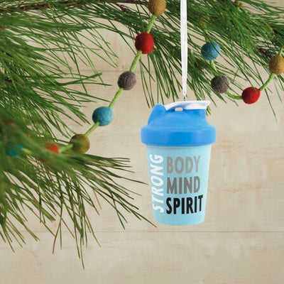 Fitness Shaker Bottle Hallmark Ornament