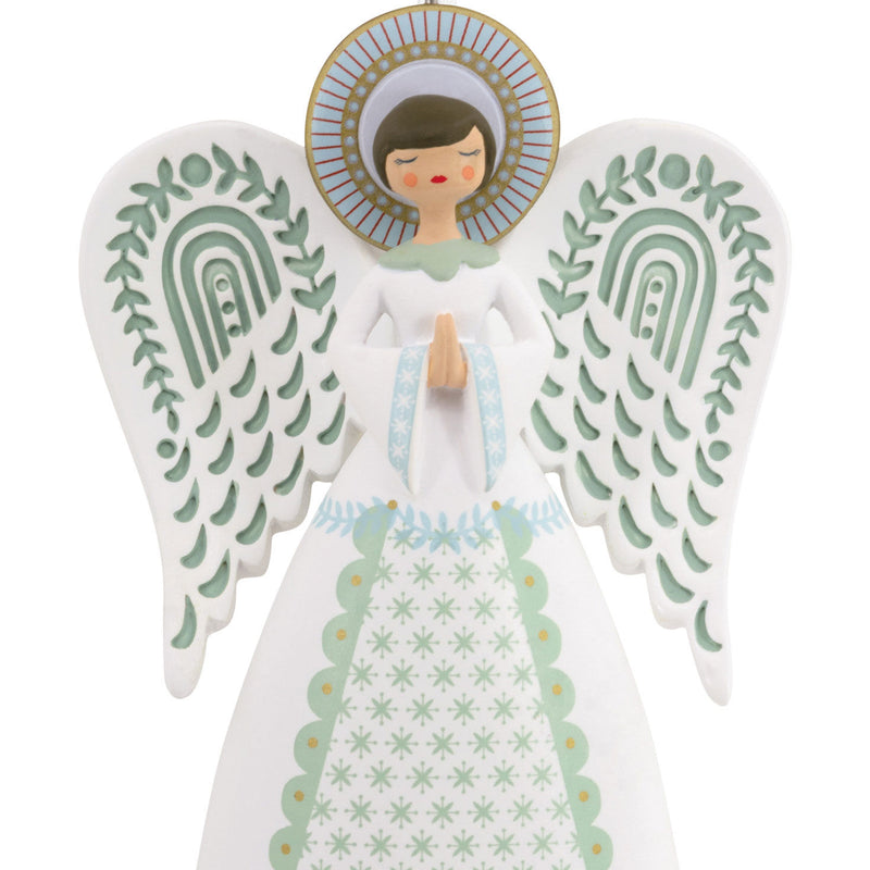 Folk Art Angel Hallmark Ornament