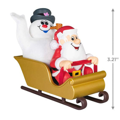 Frosty the Snowman™ Frosty and Santa Ornament