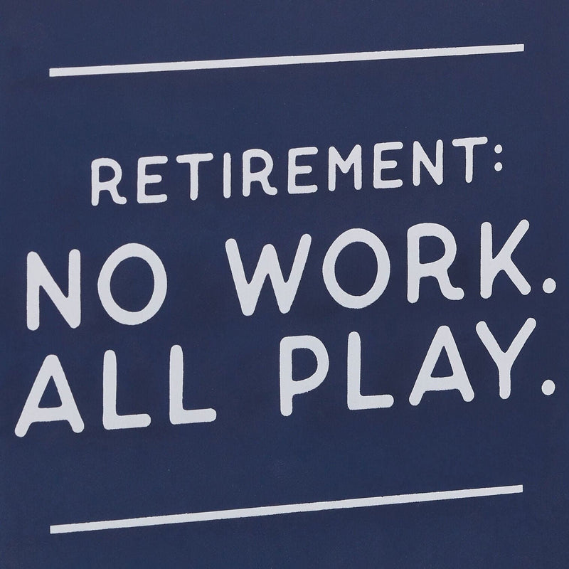 Retirement: No Work All Play Layered Wall Decor, 6.5"