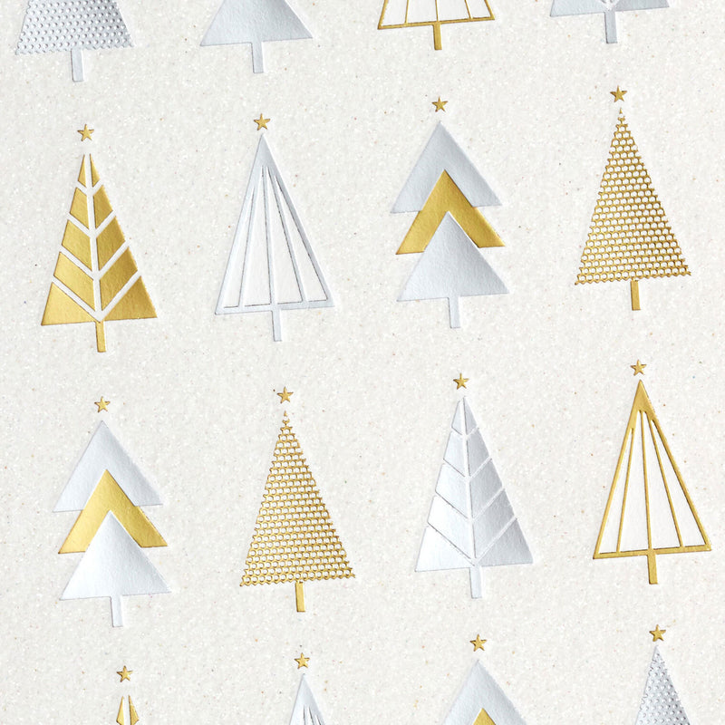 Geometric Trees Boxed Christmas Cards, Pack of 16