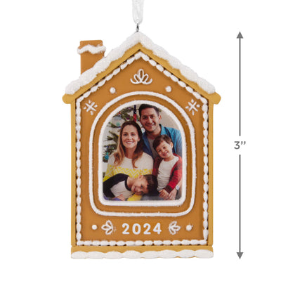 Gingerbread House 2024 Photo Frame Hallmark Ornament