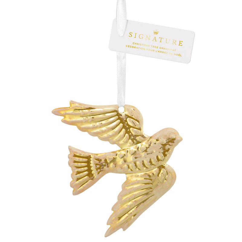 Signature Gold Dove Hallmark Ornament