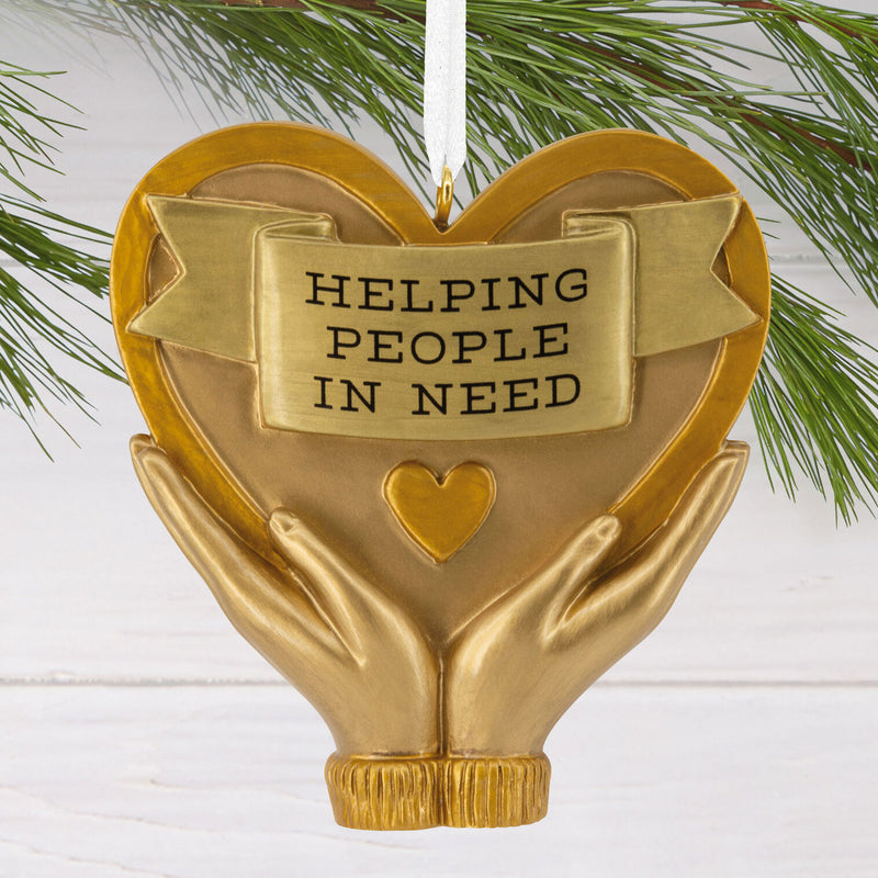 Helping People in Need Caregiver Hallmark Ornament