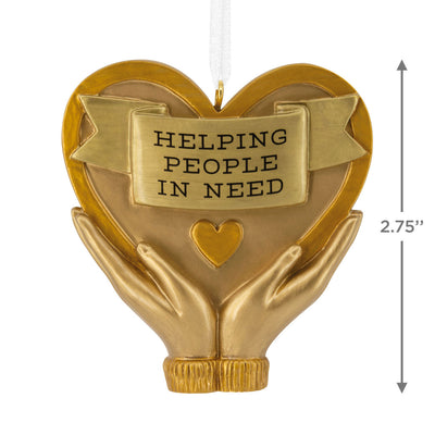 Helping People in Need Caregiver Hallmark Ornament