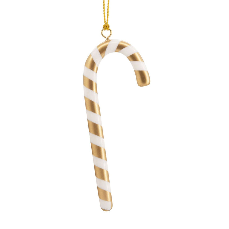 Signature Gold and White Candy Cane Hallmark Ornament